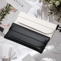 Leather Handmade Glasses Case Durable Portable Card Strap Sunglasses Bag Pvc Leather Glasses Soft Bag Glasses Leather Case