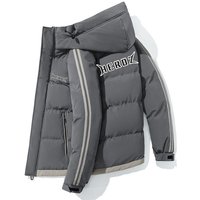 Clothing Winter Warm Cotton Coat Thickened Hooded Casual Hero Letter Cotton Coat Workwear Fashion Cold Proof Jacket