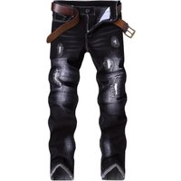 Clothing Stretch Distressed Denim Skinny Jeans Comfortable & Stylish Embroidered Slim Fit Trousers