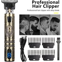 Rechargeable electric hair clippers carving gentleman new hair salon home hair clipper T9 oil head hair clipper bald artifact