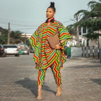 Loose Fitting Two Piece Set Digital Print African Style Clothing Autumn Arrival