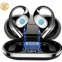 Ai Translation Headset Wireless Bone Conducting Real time Translation 144 Languages 6 Mics Noise Cancellation Music Phone Calls Running