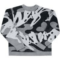 "Vintage Boho Knit Sweater Artistic Hand Painted Pullover Urban Explorers"