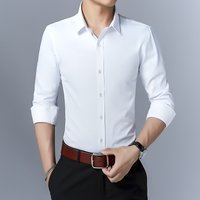 Men's Clothing long sleeved shirt men's long sleeved slim men's shirt youth solid color shirt men wholesale cardigan autumn and winter