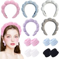 Sponge Cloud High Skull Top Advanced Sense Towel Fabric Braided Face Washing Wristband Headband
