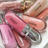 Original Kiko 3D Mirror Lip Glaze Waterproof Fading Non Stick Cup Gentle Bean Paste Fine Shiny Point Charm