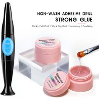 Arte Clavo Strong Glue Nail Art Gel Rhinestones Decorations No Wipe Jewelry For Rhinestone Crystal DIY Manicure Nail Art Tools