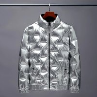 Men's Clothing new Korean style stand up collar wash free thin white duck cotton winter men's jacket men
