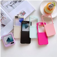 7 Case Candy Slim Soft Cover Samsung Galaxy Z Flip 3 4 5 6 Capa Metal Connector Cellphone Coque Funda