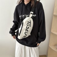 Fashionable Chest Bag with Men’s and Women’s Letter Printed Multifunctional Shoulder Bag Japanese Diagonal Cross Bag Street Trend Casual Bag