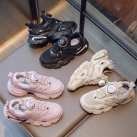 Sports Autumn New Children S Rotating Button Boys Student Breathable Mesh Face Dad Shoes