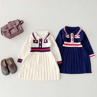 Knitted Autumn Woolen Fashionable College Style Princess Dress