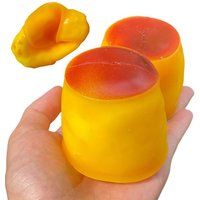 Crunchy Squishy Caramel Pudding Stress Ball Fidget Toys Food shaped Pudding ASMR Sensory Stress Relief Toys Gift