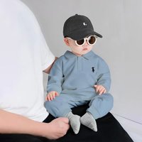 @qq.com Autumn Knight style Collar Jumpsuit Long sleeved Romper Spring Autumn Cotton Outerwear