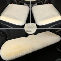 Cross border stock wholesale car seat cushion autumn winter rabbit hair car seat cushion without backrest fleece lined warm cotton pad