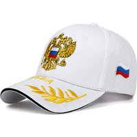Russian National Emblem National Flag Embroidered Baseball Cap Outdoor Sports Cap Golden Double Headed Eagle Duck