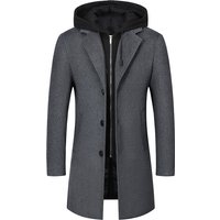 Clothing autumn winter woolen coats wool fashion casual business jacket mid length tops