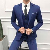 clothing grooms suit three piece Korean style slim casual work suit suit clothing