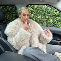 Stylish Women's Faux Fur Coat, Oversized Lapel, Fox Fur Texture Jacket, Available In Multiple Colors, Fluffy And Soft.