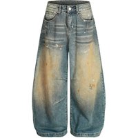 G6860 Vintage Washed Jeans – Distressed American High Street Style