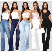Women's Clothing women's high waist stretch slim fit horseshoe pants