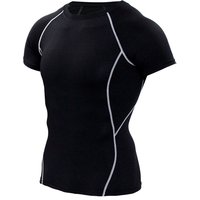 Clothing Sports Running T shirt Round Neck Tights Fitness Short Sleeve Quick Dry Moisture Wicking Elastic
