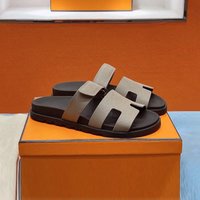 Couple Style Summer Wear H Shaped Genuine Leather Shoes Fashionable Versatile Flat Bottomed Beach Shoes