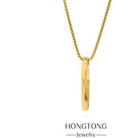Classic Titanium Steel Necklace Hip Hop Style Personalized Pendant Fashion Men's Item Jewelry