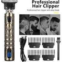 T9 Clipper Household Bald Head Cutting Tool Hair Salon Professional Hairdressing Pirate Carving Electric Push