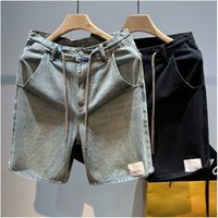Clothing Straight Thin Jeans Ins Summer Daily Wear Shorts Japanese Lazy Five Point Shorts