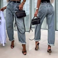 Women's Clothing street fashion casual loose ladies jeans