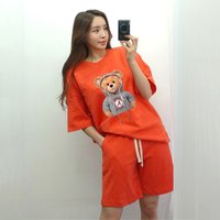 short sleeved T shirt stylish age reducing fashion casual small fragrance style two piece suit ins