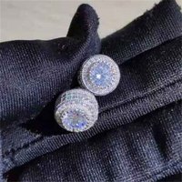 JUNXIN Stud Earrings Zirconia Beauty Lab