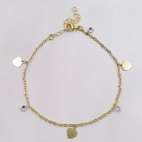 Elegant Beaded Anklet For Women - Fashionable Rhinestone Fringe Chain Jewelry, Gold & Silver Styles, Perfect For Daily Wear & Gifting