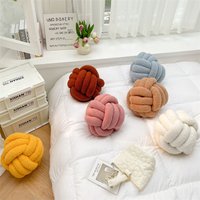 Six optional cute Teddy velvet handmade round pillow puff ball photography props Pillow sofa cushion