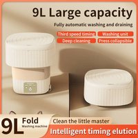 Folding Washing Machine Large Capacity Household Portable Underwear & Panties Dehydrator Eluting All One Mini Washing Machine