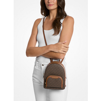 Michael Kors Jaycee XS Mini Convertible Backpack MK Signature Crossbody (Brown) 35T2G8TB1B