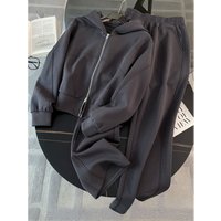 Premium Casual Tracksuit Set - Oversized Hoodie & Wide-Leg Pants For Women, Soft Polyester Fabric (S-3XL)