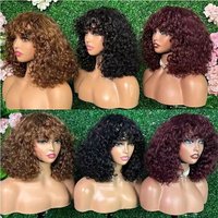 Cross-border wig African women's fashion explosion head short curly hair small curly hair wrapped tube head cover factory wholesale