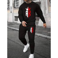 New American Retro Washed Long Sleeved Hooded Shirt Loose Casual Trousers Fashionable Japanese Sweater Suit