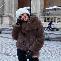 Clothing Luxury Faux Fur Coat Wide Lapel Short Elegant Fox Like Faux Fur Jacket 