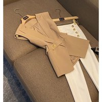 Women’s Clothing Belt Sleeveless Slim Fit Suit Vest Vest