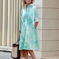 Clothing colorful summer hot sale comfortable shirt dress 3D digital printing style