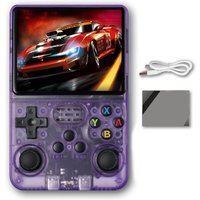 R36S Handheld Game Console 3.5-inch Retro Portable Handheld Video Games Consoles Built-in Battery Portable Style Hand Held Open Source System