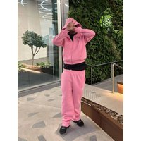 Wide Leg Pants With Stripe Design Loose Fit High Waist Casual Trousers Plus Size Elastic Waistband With Drawstring Polyester Fabric