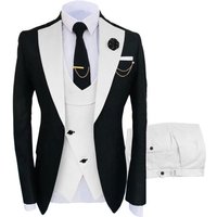 Suit Suit Three piece Suit slim Fit Business Banquet Hosting Outfit Groomsmans Suit Wedding Dress