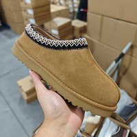 U Ethnic Style Lazy Flat Bottomed Talman Mop Fashionable Warm Integrated Versatile Fur Shoes Thin Sole
