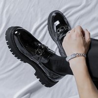 2025 Spring Autumn Casual Leather Korean Edition Trendy One Step Leg Le Fu Shoes 25891 R