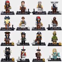 ToysMall 8Pcs Pirates Caribbean Mini Figures Building Blocks Bricks Toys