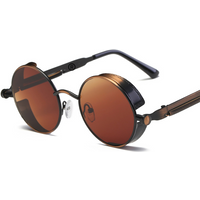 Steampunk glasses Fashionable Round sunglasses Retro glasses Trendy trendy sunglasses